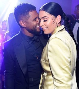 Usher and girlfriend Jennifer Goicoechea